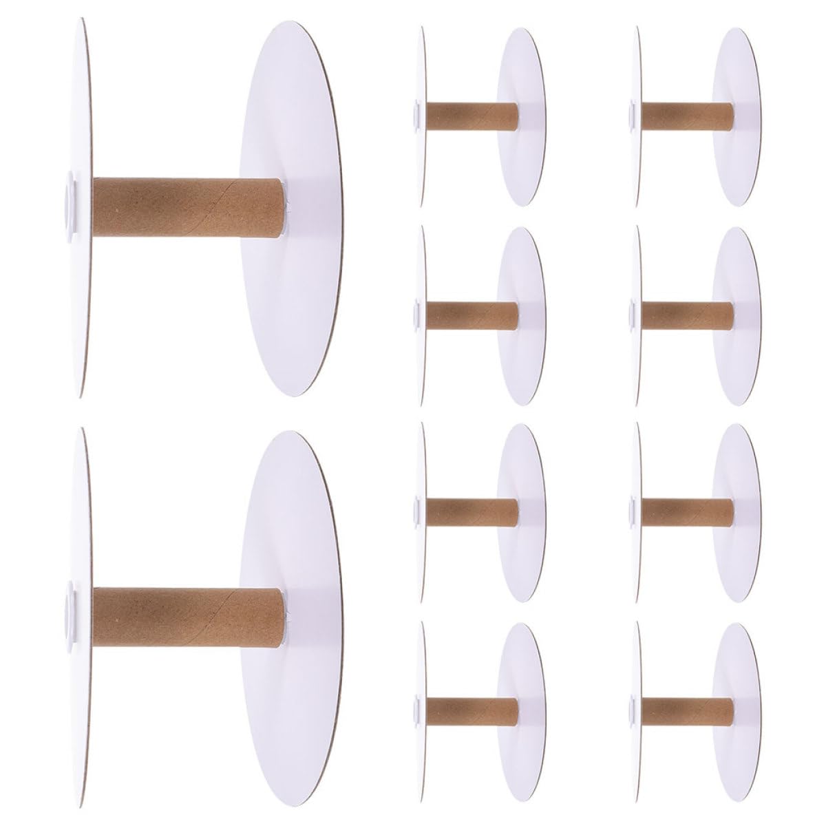 NOLITOY Bobinas que Previene Enredos de Papel para Coser y Bordar 20 Superficie Suave Carretes Vacíos Ideales para Manualidades y Almacenamiento en Casa