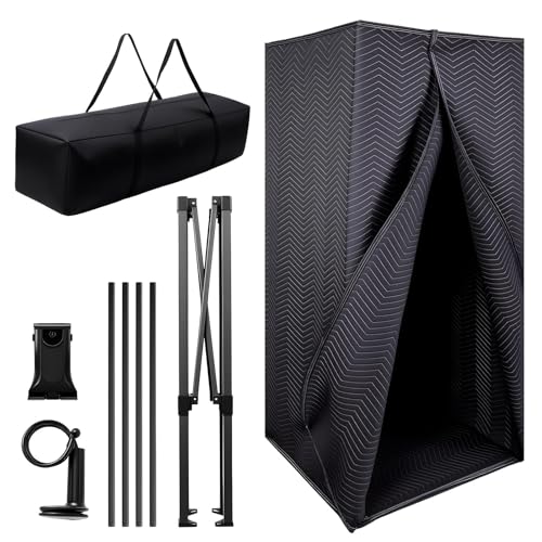 Portable Vocal Booth, 6.28 ft Height, Echo-Free Recording Booth Sound