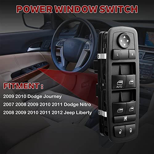 Power Window Switch Driver Side Control Fits for 07-11 Dodge Nitro by LCWRGS - Used condition - Image 2