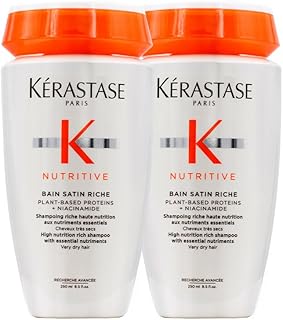 Kerastase Nutritive Bain Satin 2 Shampoo (Dry/Sensitized Hair) 250ml (Double Pack)