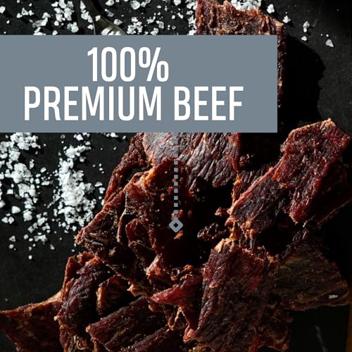 Image of Oberto Classics Thin Style Beef Jerky, Peppered Flavor, No Artificial Ingredients, High Protein, Gluten Free, Wood Smoked, Premium Steak Beef Jerky High Protein Snacks, 2.2 Ounce (Pack of 8)