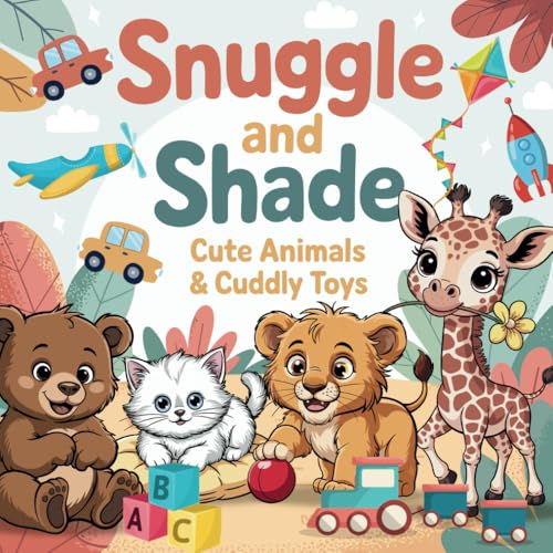 Snuggle And Shade : Cute Animals & Cuddly Toys: A Relaxing Coloring Book for Adults and Kids featuring Adorable Fluffy Friends, Cuddly Toys, and Cozy Vibes! image 2
