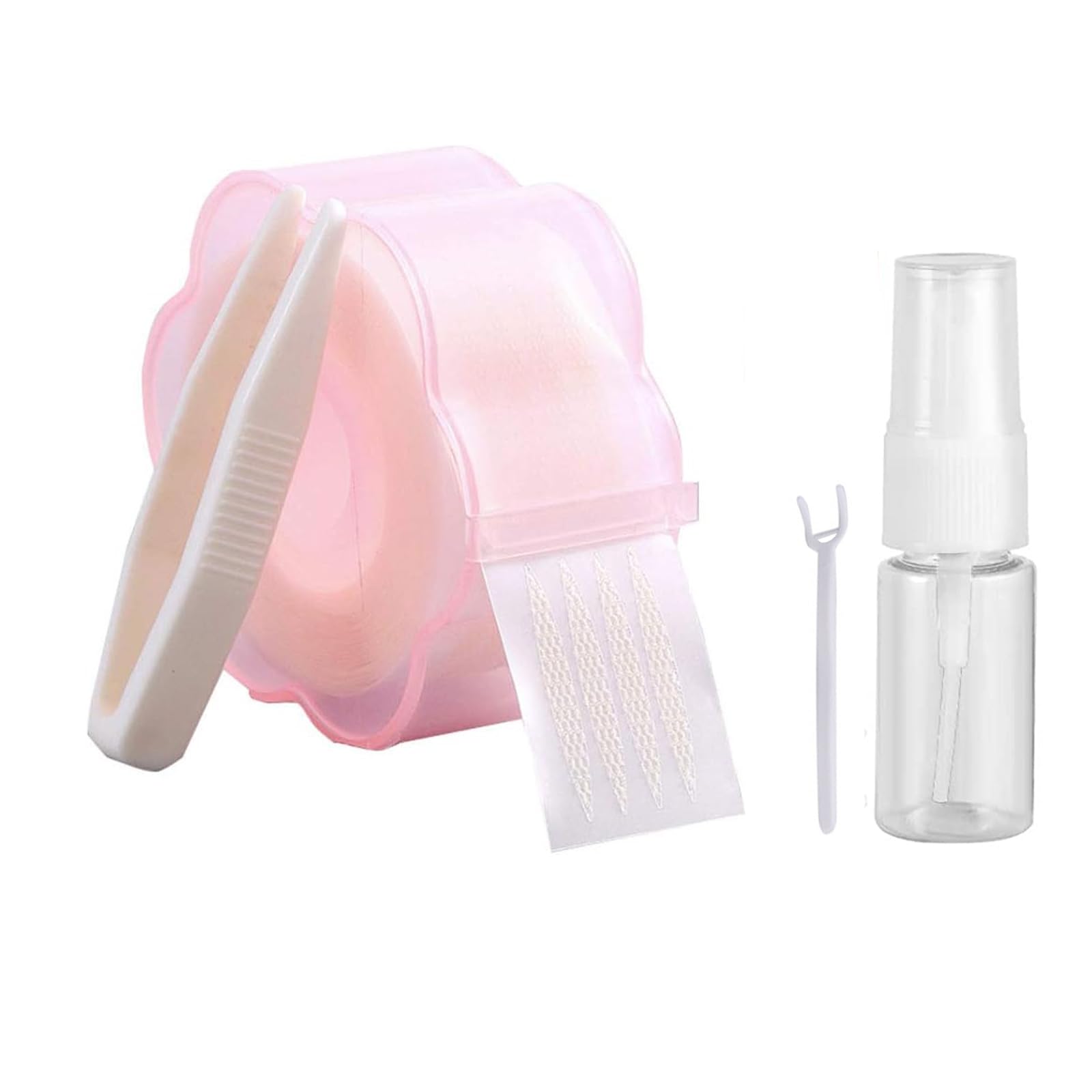 shefun 二重まぶた メッシュ ふたえテープ 360枚水で貼る くせ付け 両面 極細 自然 目立たない 二重テープ JP172 (楕円)