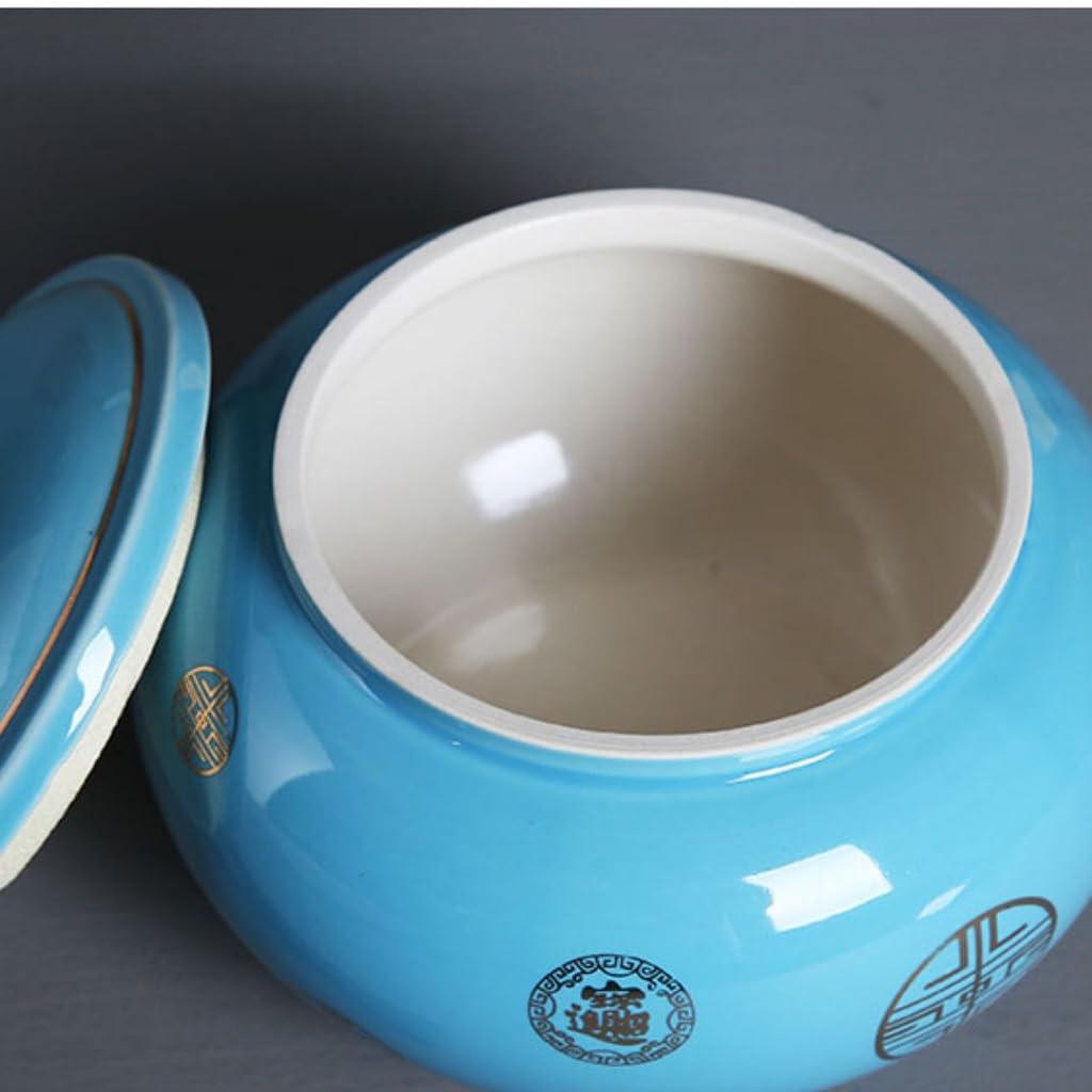 Tee-Set aus Keramik, Kung Fu Tee-Service, Vorratsdosen für Tee, versiegelte Teedosen für den Haushalt, Vorratsglas für Tee (A)
