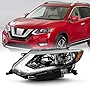 AKKON - For 2017-2019 Nissan Rogue OE Halogen Headlights Housing with LED DRL - Left Driver Side