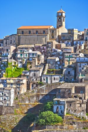 adrium Cuadro de aluminio compuesto 60 x 90 cm: El pueblo de Badolato en la provincia de Catanzaro, Calabria, Italia. (102570220)