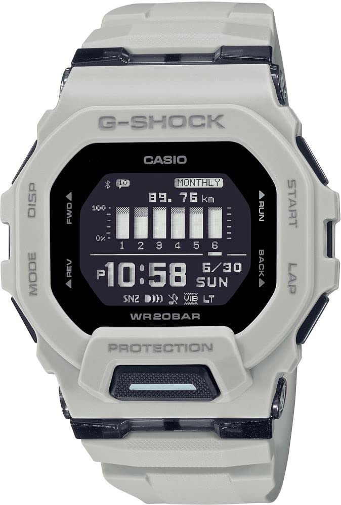 Casio GBD-200UU-9DR Kol Saati, G-Shock, Digital, Gri, Erkek