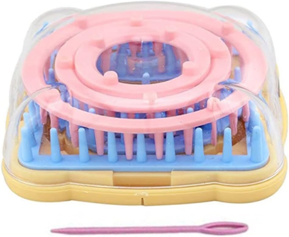 KUYYFDS Flower Knitting Kit Round Square Weaving Maker Frame Weaving Tool with Needle