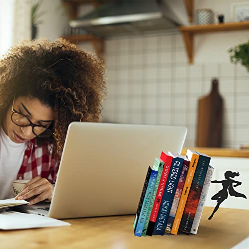 Artori Design Book Ends To Hold Books Heavy Duty - Hidden Metal Bookends For Shelves Desk Or Countertop - Bookend Book Holder For Home Decorative - Gift For Book End Lovers And Home Décor (Supergal) #TOP2