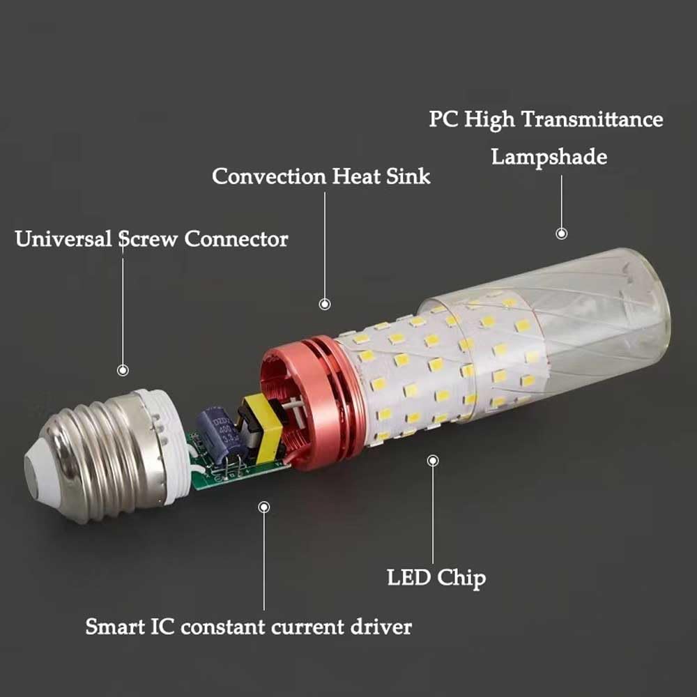 Paquete de 5 bombillas LED de maíz E27 de 30 W, blanco frío de 4000 K (3000 lúmenes) 100 lúmenes por vatio, ángulo de haz de 360°, bombilla LED de maíz de bajo consumo para estadios de estacion