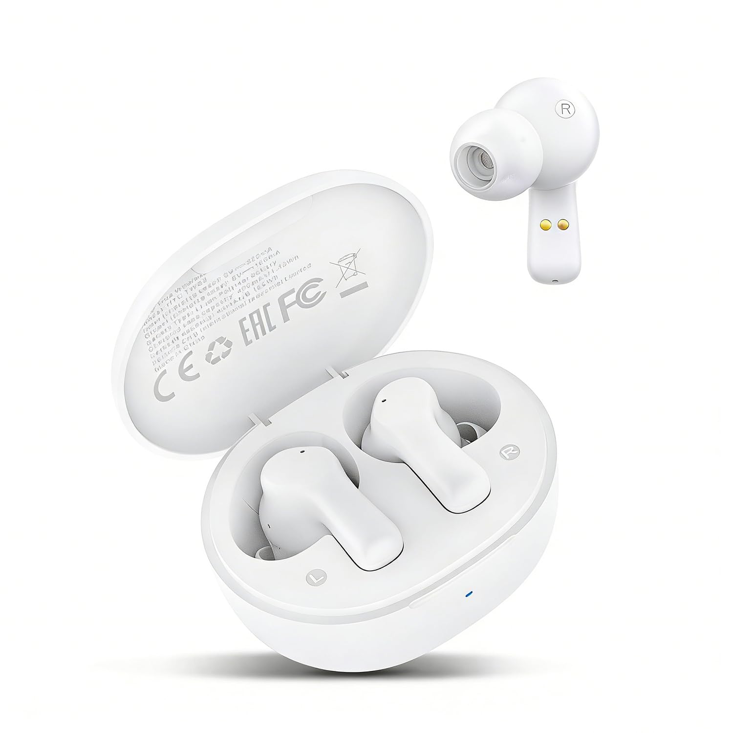 HTC True Wireless Earbuds 1 - Bluetooth Wireless Earphone Stereo Deep Bass with USB C Charging Case,32 Hour Playtime,Built-in Microphone & Touch