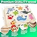 QUOKKA Wooden Puzzles for Toddlers Ages 1-3-5 – Animal Peg Puzzles for Kids 2-4 Years Old – Set of 3 Wood Learning Travel Toys for Children – Gift Educational Game for Boys and Girls