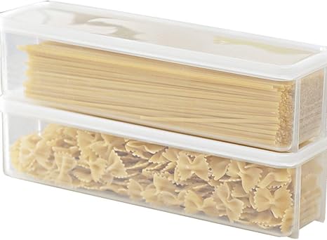 Amazon 麺収納ボックス冷蔵庫食品収納ボックス長方形密閉ボックスキッチン収納ボックス ポリ袋ストッカー オンライン通販