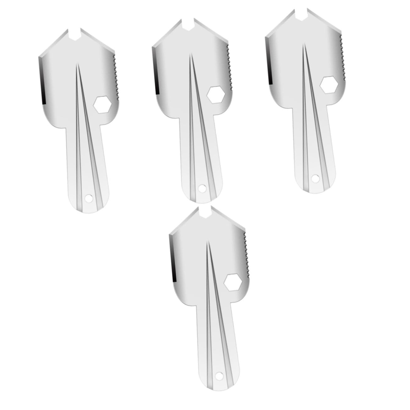 BESPORTBLE 4 Piezas Mini Pala de jardín pequeña Pala de jardín Multi Herramientas Mano Accesorios para motoazada Accesorios motoazada Pala para cavar Tierra Pala de Tierra casera Acero