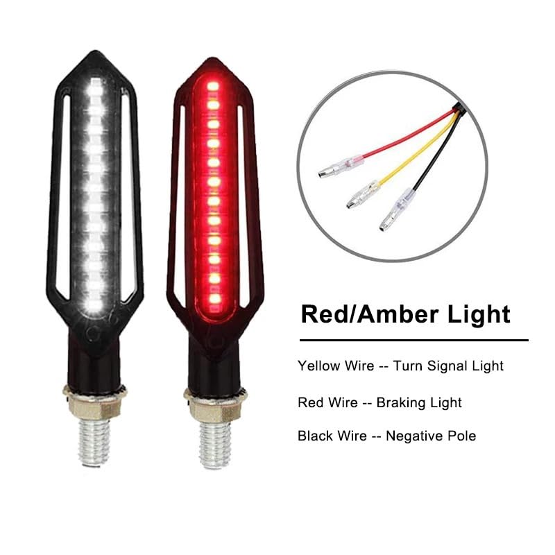 Clignotant de moto avec relais intégré et feux stop LED DRL - 3