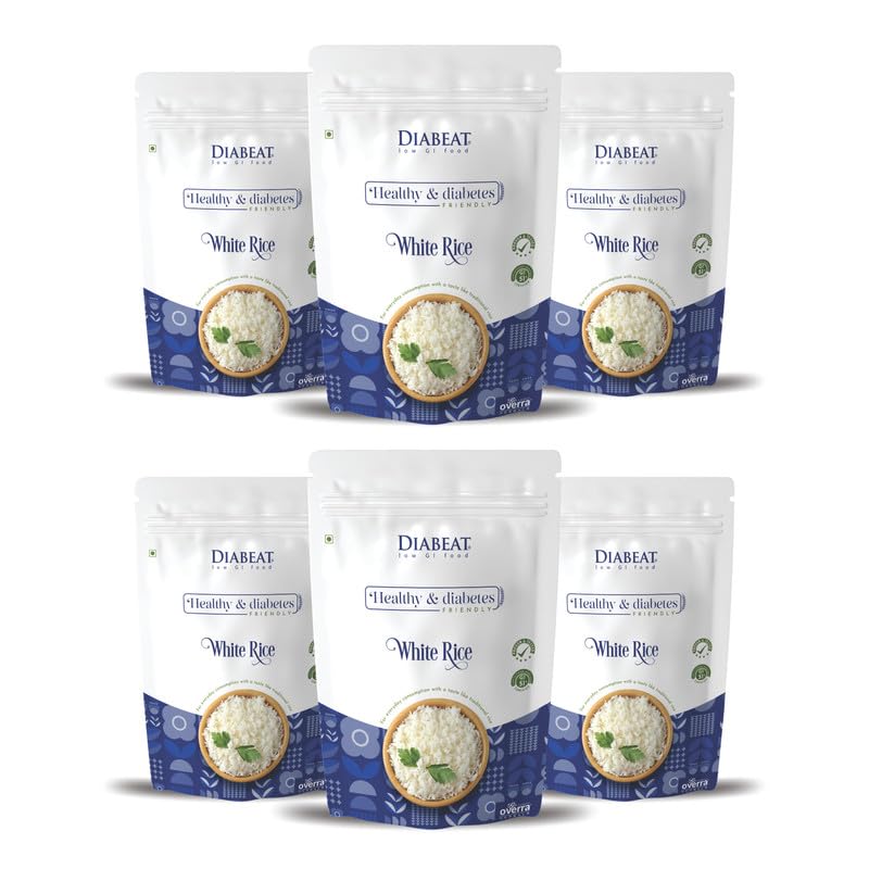Overra Herbals Diabeat Diet and Diabetic White Rice|Free of Pesticides,Low GI Perfect for Diet & Diabetic Patients| Healthy|Dietician Recommended |Low Sugar Rice To Manage Blood Sugar Level|Pack of 6 (B0CQ2TRL53) Amazon Price History, Amazon Price Tracker