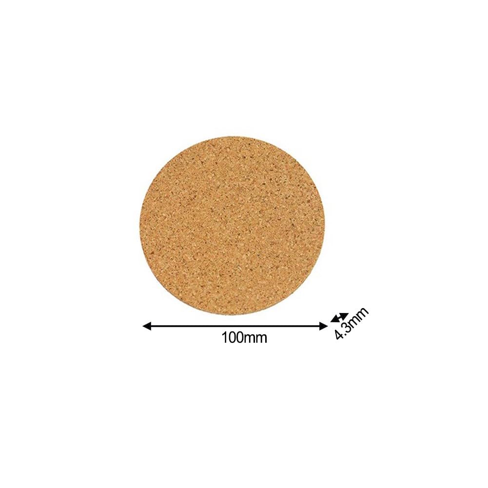 10-teiliges saugfähiges Kork-Pflanzenuntersetzer-Set, 5 verschiedene Größen, 10 bis 30,5 cm, rutschfeste, wasserdichte Tablett-Protektoren, Töpfe und Pflanzgefäße für drinnen und draußen