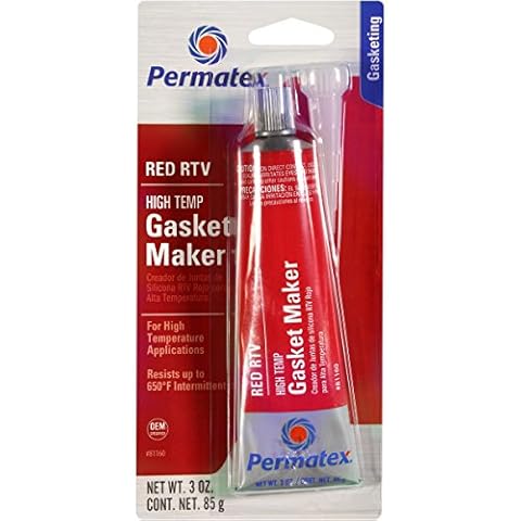 Permatex 81160-12PK High-Temp Red RTV Silicone Gasket, 3 oz. (Pack of 12) Cover