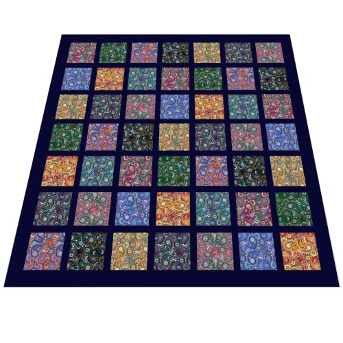 Image of 4 inch 200pcs Cotton Fabric Squares for Sewing Quilting Supplies- Retro Paisley | Good quality wonderful colors beautiful patterns soft and sturdy 100% cotton fabric squares perfect for quilting projects