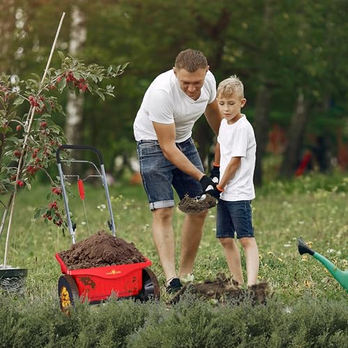 Image of WOLF-Garten 5450000A Perfect Spreader, Spreading Width 43 cm, 16L Container, Light & Manoeuvrable, Ideal for Spreading Seeds, Fertilizer, Sand - WE 430