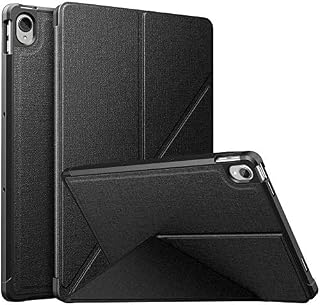 Case Compatible with Lenovo Tab P11 Plus Case 2021(TB-616F)/Tab P11 2020 11 inch (TB-J607F TB-J606X TB-J606F), Origami Standing Shell Cover Case with Multi Angle Magnetic TPU Back Cover, Black
