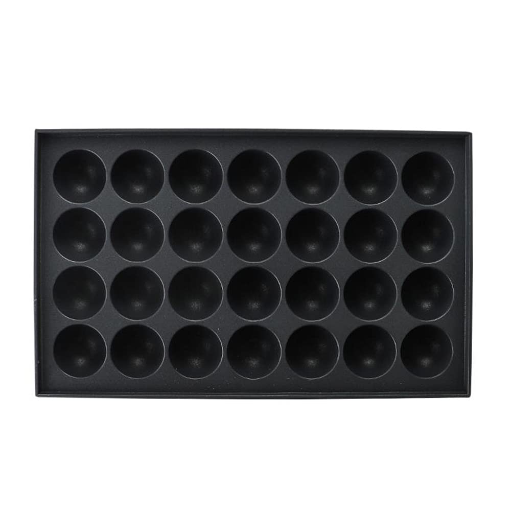 Moule à takoyaki léger en aluminium noir FUOYLOO avec ses 28 trous