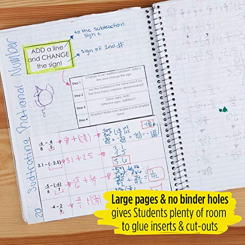 Five Star Interactive Notetaking, 1 Subject, College Ruled Spiral Notebook, 100 Sheets, 11" X 8-1/2", Customizable, Red (06374Ab2) #TOP4