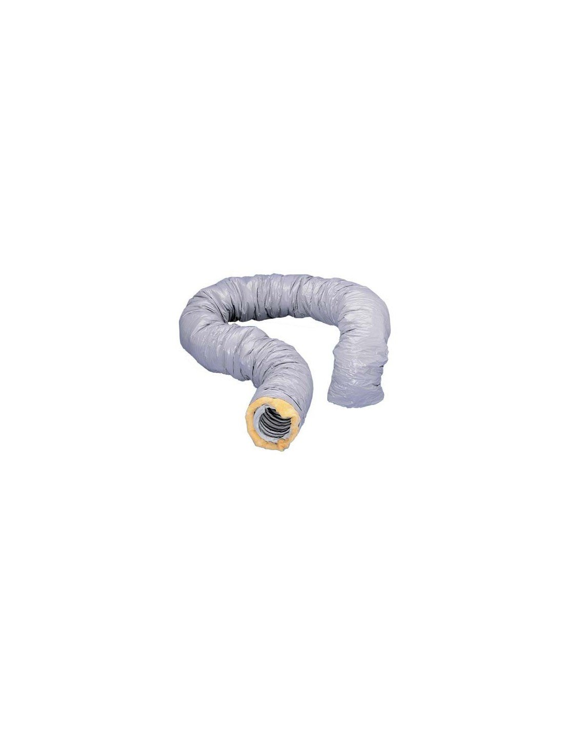 gaine souple pvc isolée - unelvent ecosoft - 160 mm - 25 mm - 3 mètres