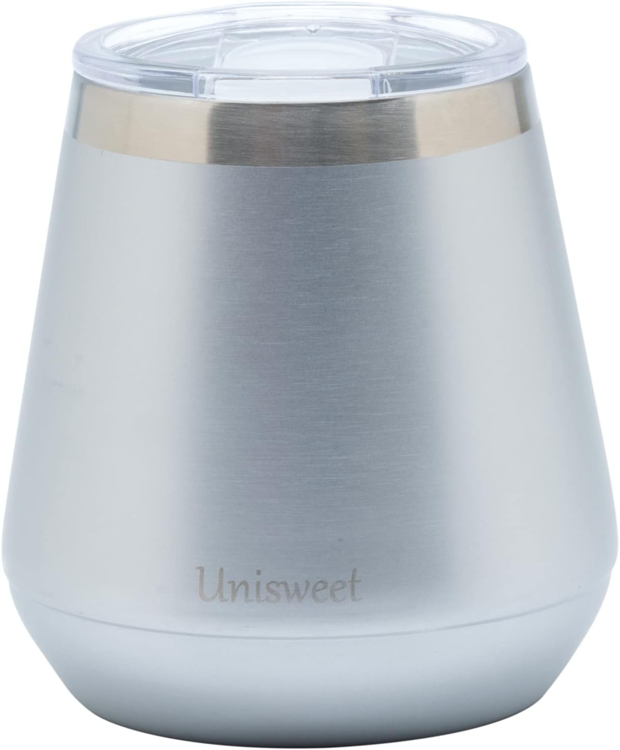 UNISWEET Wine Tumblers 8.5 Oz Insulated Wine Tumbler With Lid Stainless Steel Stemless Cup Double Wall Insulated Wine Glass for Coffee Wine Cocktails Champaign