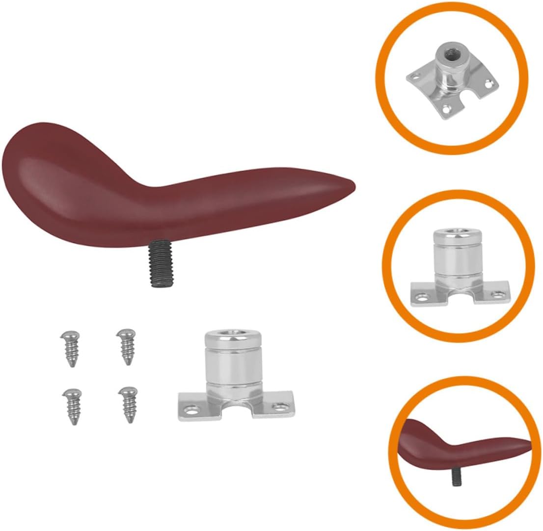 Abaodam Detachable Bassoon Thumb Mount with Non-slip Base Thick Curved Finger Rest for Palm Pressure Relief Bassoon Part with Fixing Screws Lightweight and Stable Holder for Woodwind