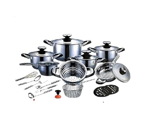 BATTERIA DI PENTOLE 25 PEZZI A. M. C. PROFESSIONAL SUPER OFFERTA AMC BATTERIA