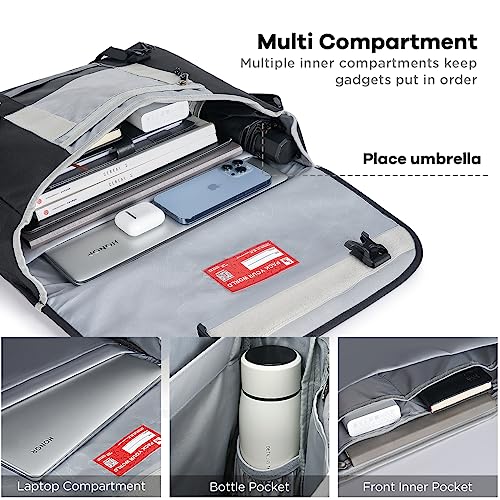 Image of OIWAS Messenger Bag for Men, 15.6 Inch Laptop Crossbody Bags Women Casual Satchel Shoulder Bag College Travel Office Briefcase