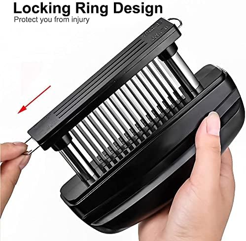 Meat Tenderizer, 48 Stainless Steel Sharp Needle Blade, Meat Tenderiser, Meat Tenderising Tool for Steak, Chicken Breasts, Pork, Chicken, Fish, Beef