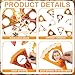 Jaloro 60 Pcs Thanksgiving Pumpkin Pie Cutouts 12 Styles DIY Photo Craft Cutouts Fall Autumn Harvest Pumpkin Pie Bulletin Board Decor for Thanksgiving Classroom School Chalkboard Supplies