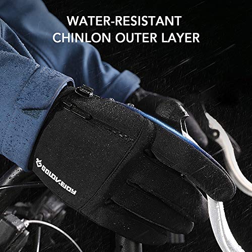 Lixada Luvas de esqui, luvas de inverno impermeáveis com tela sensível ao toque, luvas de neve à pro