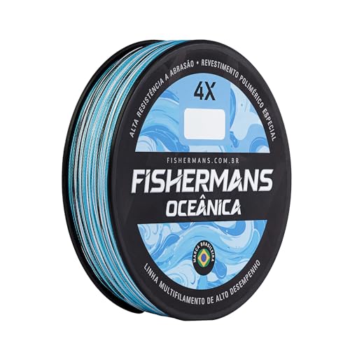 Linha De Pesca Multifilamento Fishermans 4 Fios (Azul, 60 Libras - 150 Metros)