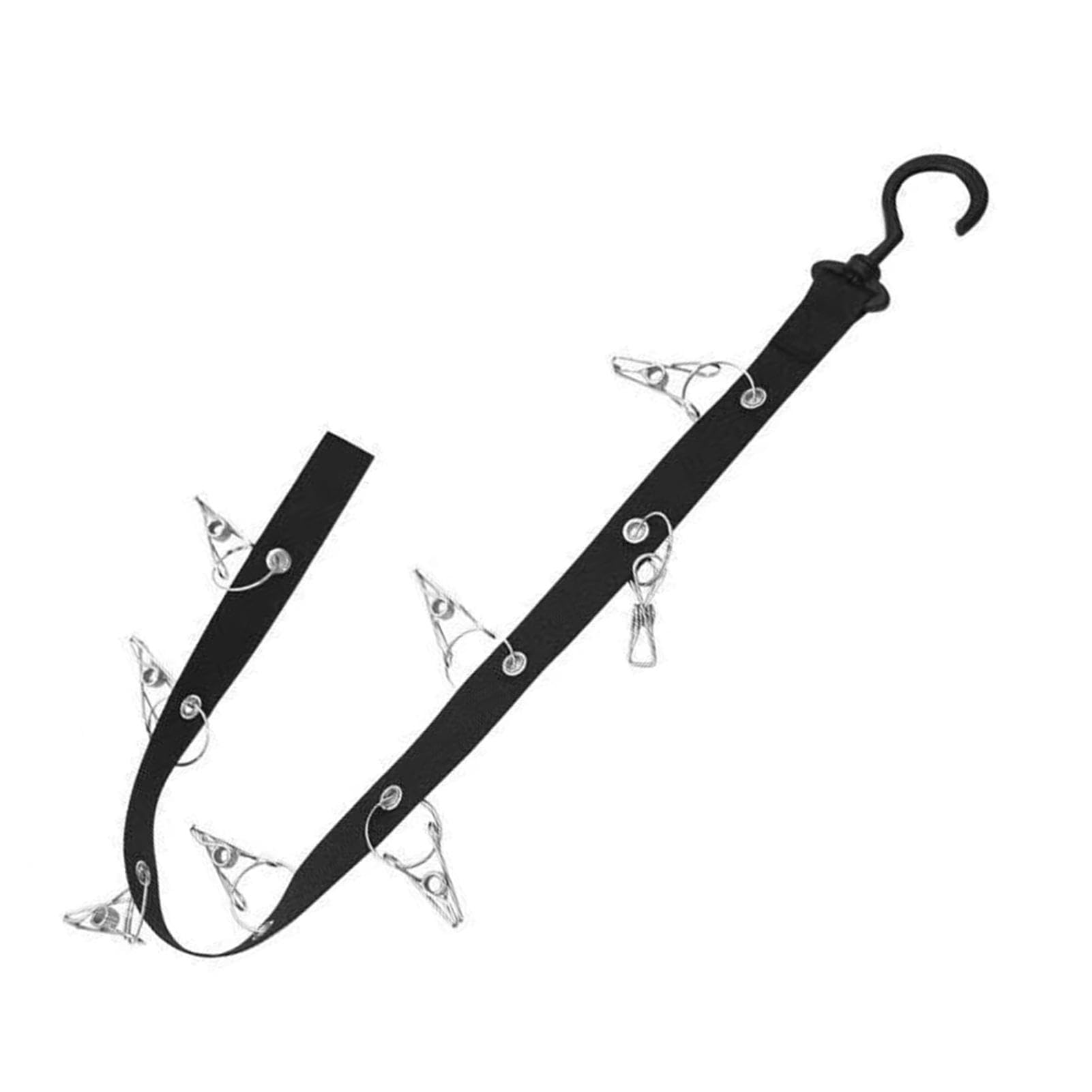 NQEUEPN 2 Pezzi Porta Cappellini Baseball, Metallo Portacappelli Organizer per Cappelli Appendiabiti per Cappelli Espositore Forato a Parete per Porta Camera da Letto Armadio (Nero