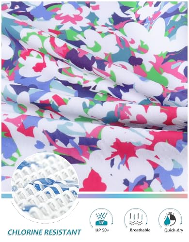 Image of Kayrth Women's High Waisted Swim Skirt with Zipper Pockets Tummy Control Bathing Suit Swimsuit Tankini Bottoms