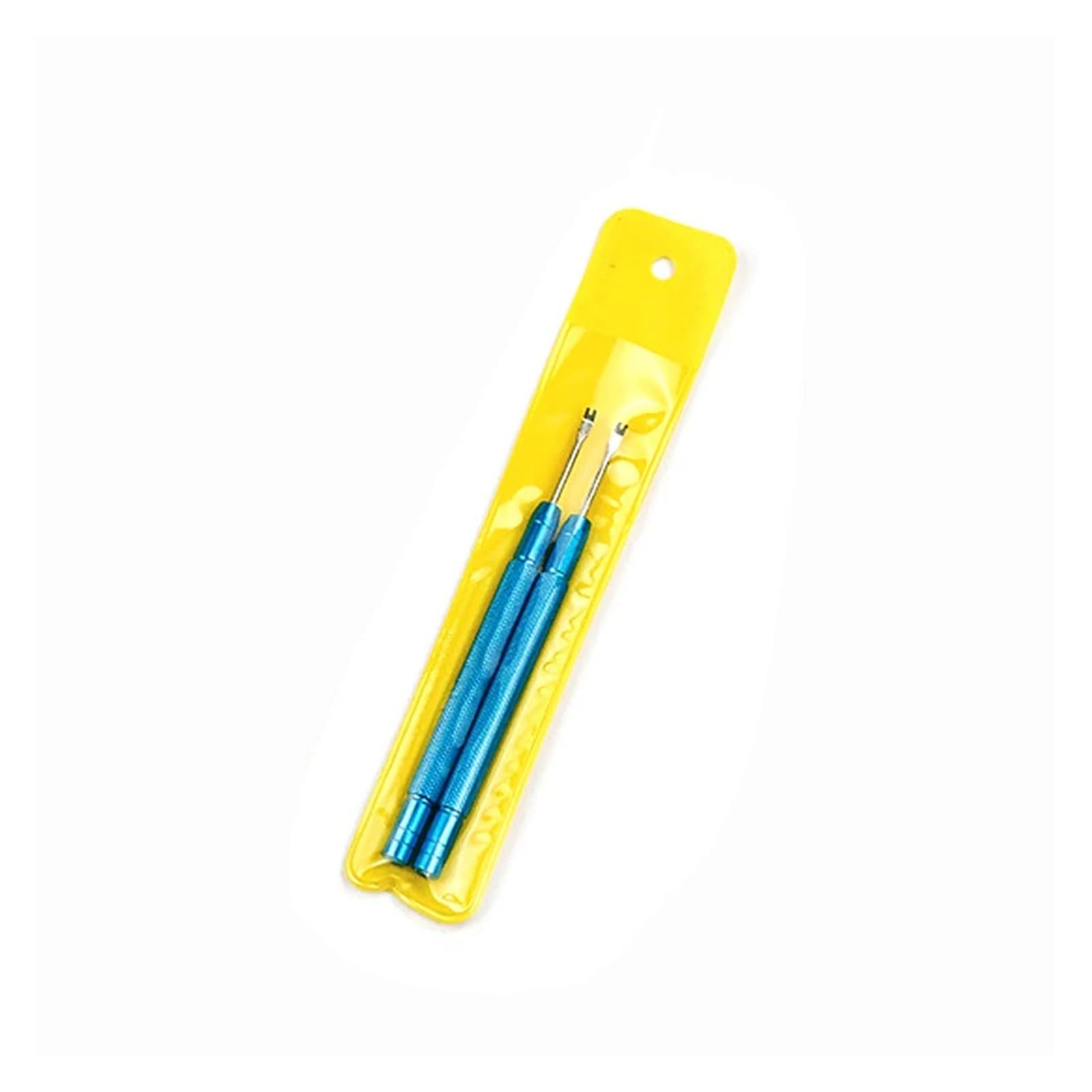 FDCSKINX 2pcs Watch Hands Remover Manual Hand Needle Removal Lifting Tool Alloy Steel Repair Accessories For Watchmaker(Blue)