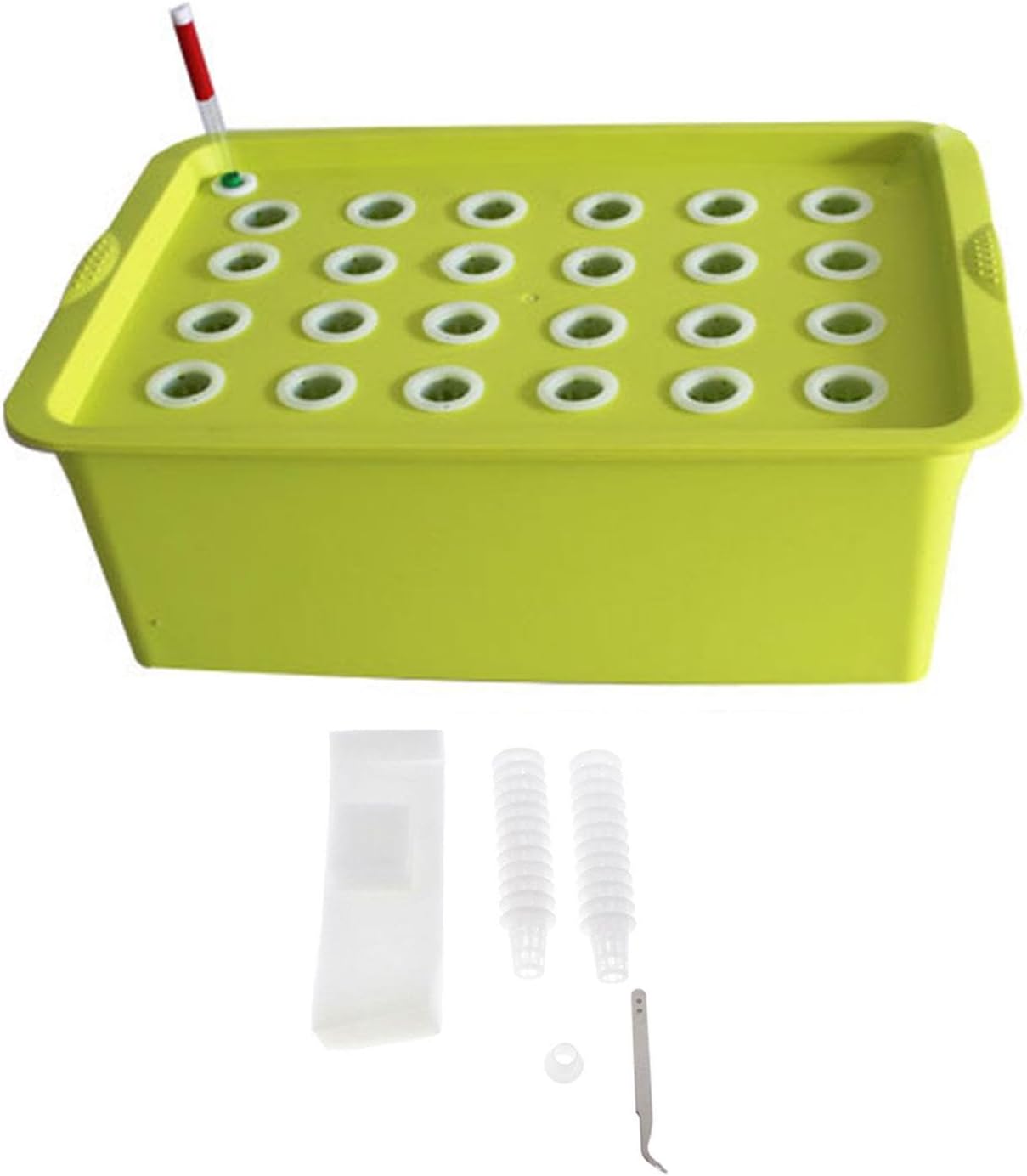 Generic Indoor Hydroponic Grow Holes Plant Site Hydroponic Set Hydroponic System Grow Boxes for Market, Green