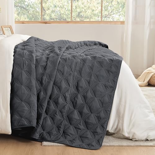 Litanika DIAMOND GREY SKP Oversized King Bedspreads 128X120 Quilt Set thumb #2