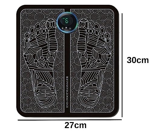 Kit 2 Massageadores Para os Pés Elétrico + 2 Pomadas de Massagem-Tapete Massageador EMS Auxilia na C