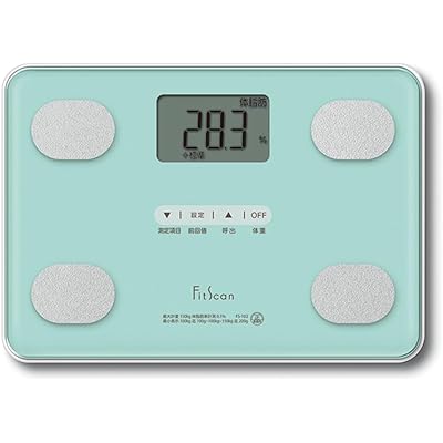 タニタ 体重 体組成計 グリーン FS-102 GR フィットスキャン 乗るだけで電源オン