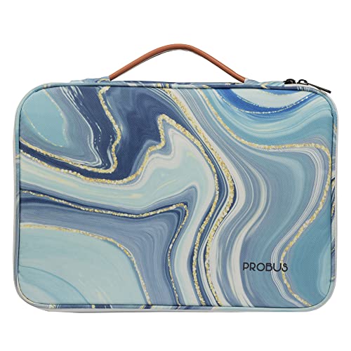 Probus Gilt Marble Canvas Printed Laptop Sleeve Case Cover for Macbook/Laptop | Compatible with 13.3" Laptops