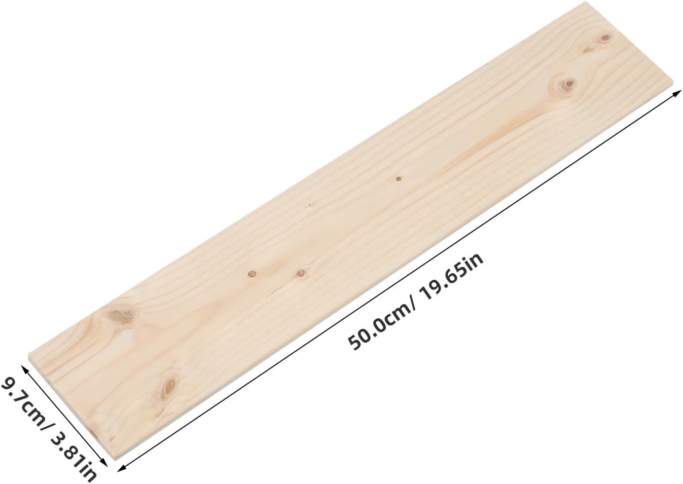 Healifty 2pcs Wooden Bed Slats 19.69x3.82x0.39in Replacement Support