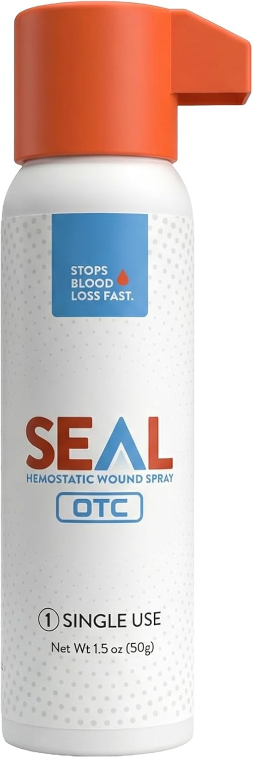 Seal 1.5oz Single Use Hemostatic Wound Spray | Rapid Bleeding Control for Home First Aid Emergency Preparedness