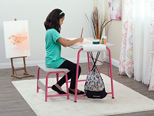 Sd Studio Designs Project Center, 55125 Craft Table Play Desk With Bench, Pink #TOP1