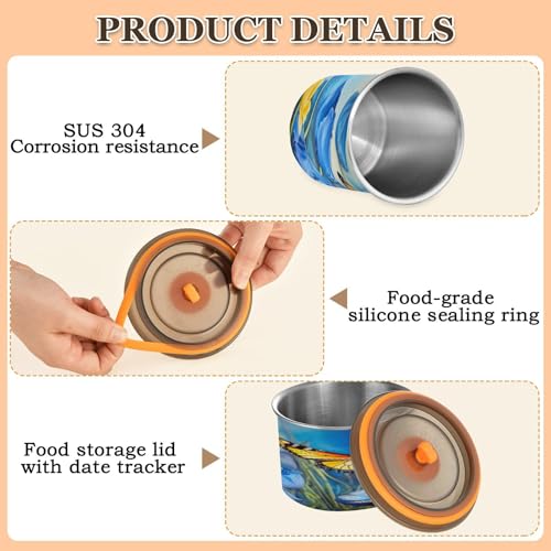 Bote para café de acero inoxidable 500ml con tapa hermética miniatura 4