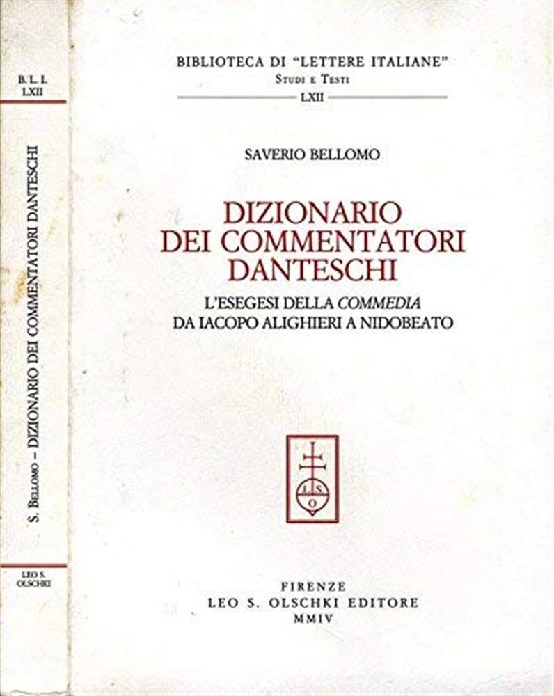Dizionario dei commentatori danteschi. L'esegesi della Commedia da Iacopo Alighieri a Nidobeato