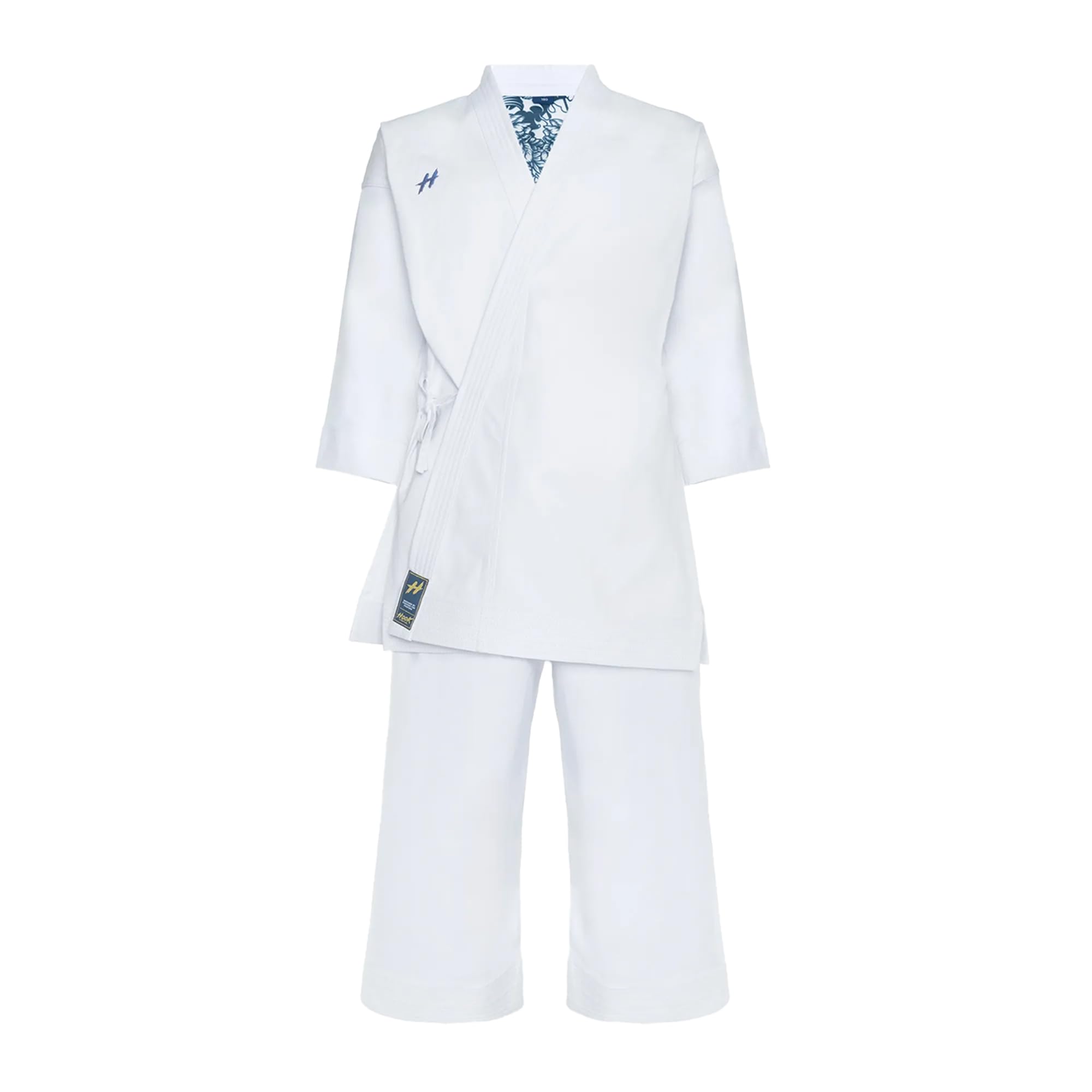 Karate Wettkampf Karateanzug leicht READY TO COMPETITON für Erwachsene in Weiß aus 100% Baumwolle Strapazierfähigkeit durch vierfache Verarbeitung Geprägter Bund Hose mit